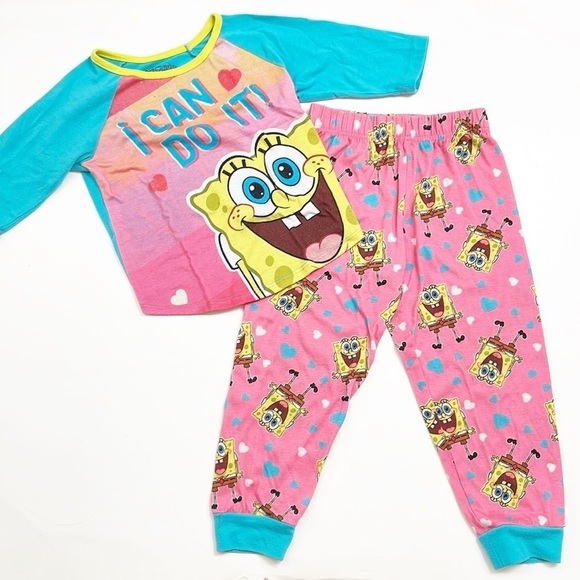 SpongeBob Squarepants little girls pajama set - Picture 1 of 4